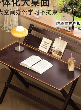 折叠桌床边书桌子电脑桌小户型出租屋移动写字台学生学习桌免安装