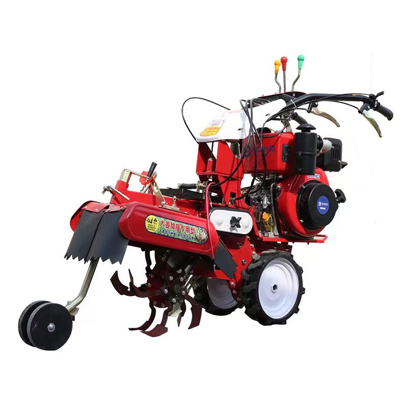 Multi-purpose pastoral management machine four-wheel drive orchard trenching machine diesel high-horsepower hand-held soil loosening micro-tillage machine