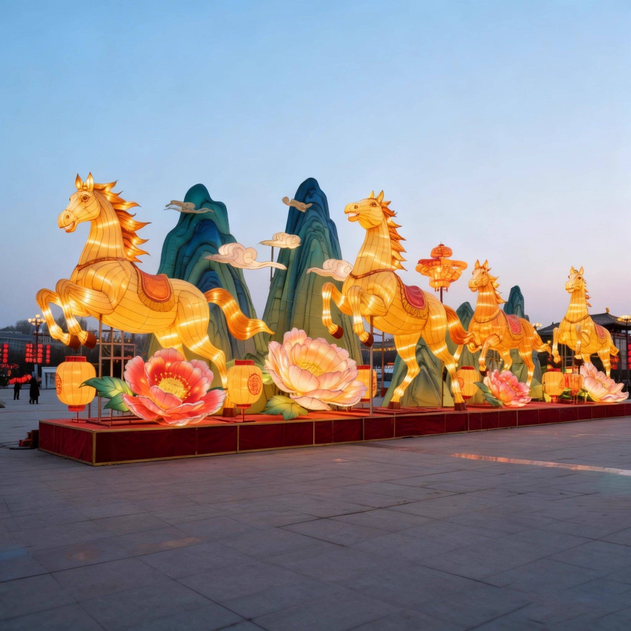 大型花灯户外传统节日春节元宵节古风彩灯景区街道亮化美陈定制,淘宝优惠券,粉丝福利购,淘宝优惠卷