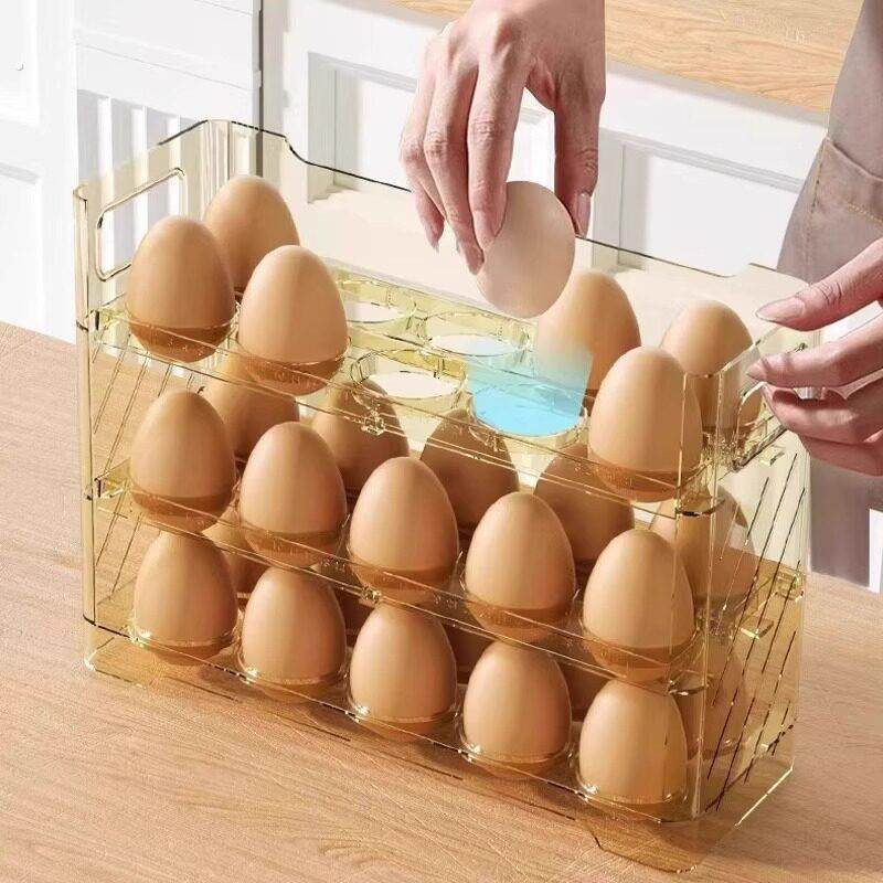 冰箱用侧门鸡蛋收纳盒食品级保鲜盒专用整理收纳翻转鸡蛋盒鸡蛋托,淘宝优惠券,粉丝福利购,淘宝优惠卷
