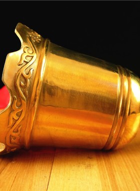 纯铜八仙法器寺庙铜钟摆件八宝铜铃铛挂件平安钟鎭宅家居门饰