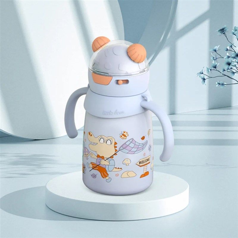 保温杯316不锈钢儿童保温杯学饮杯带重力球一杯两用带手柄背带,淘宝优惠券,粉丝福利购,淘宝优惠卷