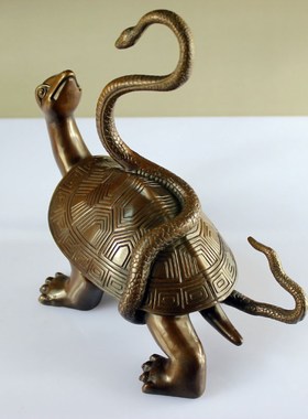 大仕缘 铜工艺品家居招财摆件蛇龟生日祝寿礼品家居摆件