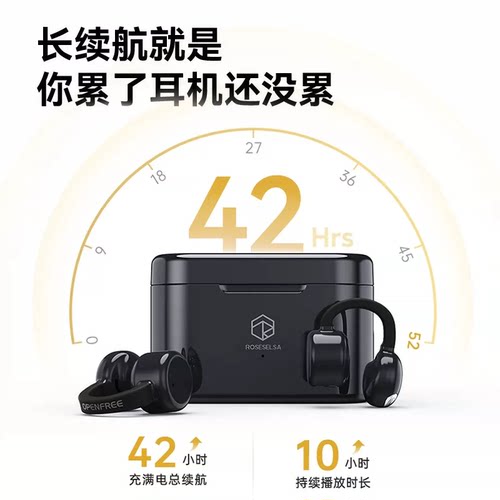 弱水时砂openfeel耳夹式蓝牙耳机挂耳2026运动跑步开放式专用耳机 - 图0
