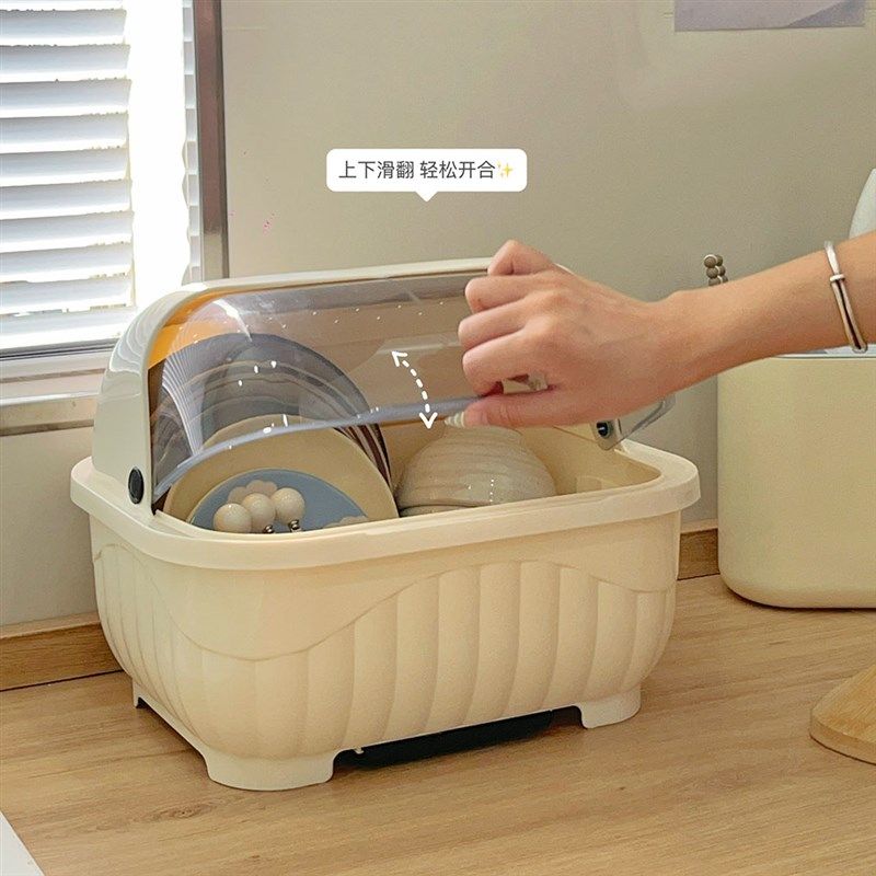 碗筷餐具收纳盒厨房置物架放碗碟家用多功能沥水收纳架碗柜收纳箱,淘宝优惠券,粉丝福利购,淘宝优惠卷