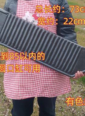 古法鱼缸流水配件天然实木碳化防腐流水板生态养鱼流水摆件置物板