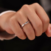 Proposal with IDO Forever cultured diamond T-square ring