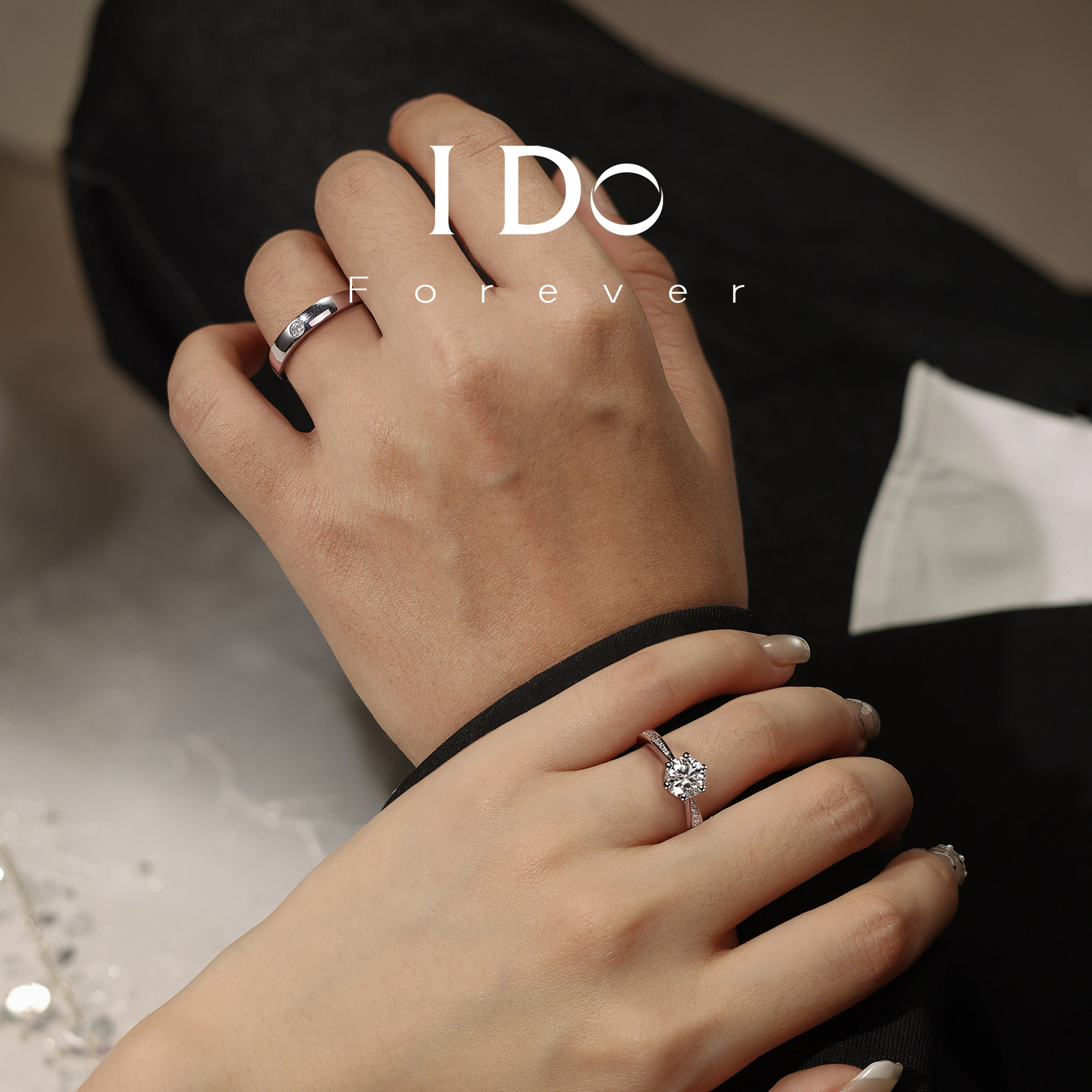 Propose and get married with IDO Forever cultured diamond ring