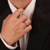 Proposal with IDO Forever cultured diamond T-square ring
