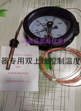 上海天垒WTz-280压力式温度计远传温度计0-120度5米表盘直径15cm