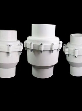 pvc水管配件止回阀胶水逆止阀门202532405075塑料单向阀管件接头