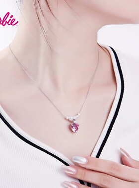 Barbie芭比官方正品925银锁骨链