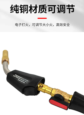 中祺无氧焊枪高温2升小型不锈钢焊炬铜铝焊接空调冰箱焊接铜管
