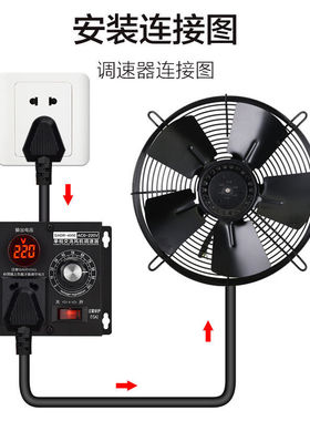 电子调速器220V单相交流可调电机控制器风扇风机调温调压器