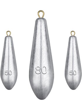 远投柳叶水滴铅坠串钩钓具套装海