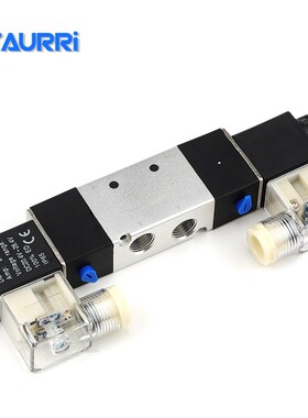 二位五通气动换向阀4V220-08 DC24V DC12V AC220V AC110V