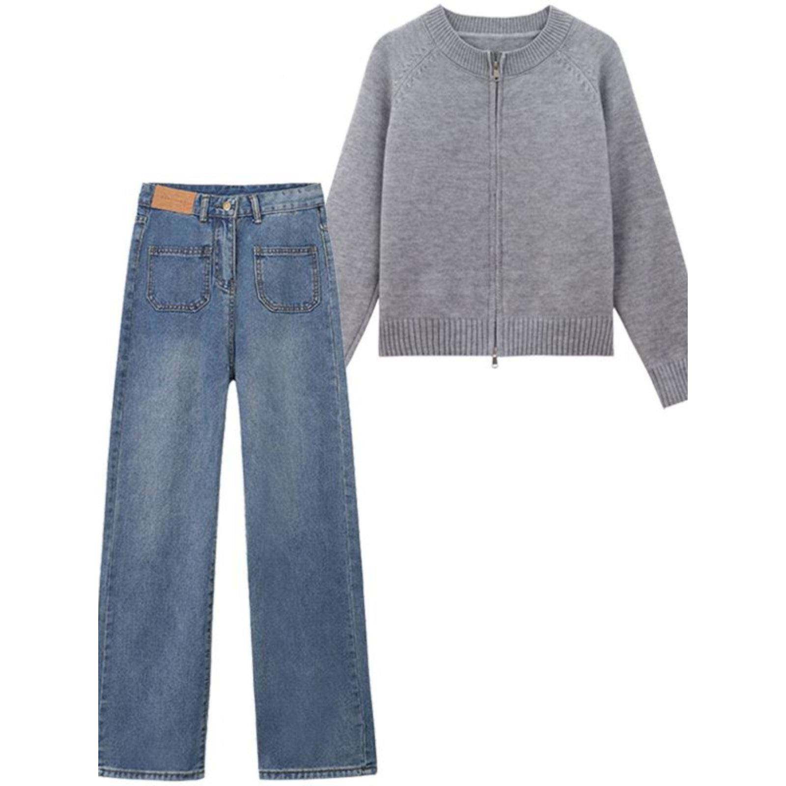 蓝女色毛衣外套针织开链衫学生潮国牌7594Q秋冬外穿拉上衣通勤卫,淘宝优惠券,粉丝福利购,淘宝优惠卷