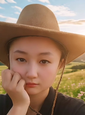 休闲太阳帽大沿男女防晒帽牛仔帽