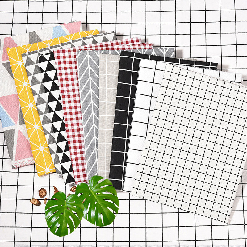 桌布布艺棉麻布料小清新长方形餐桌布书桌ins学生简约台布茶几布