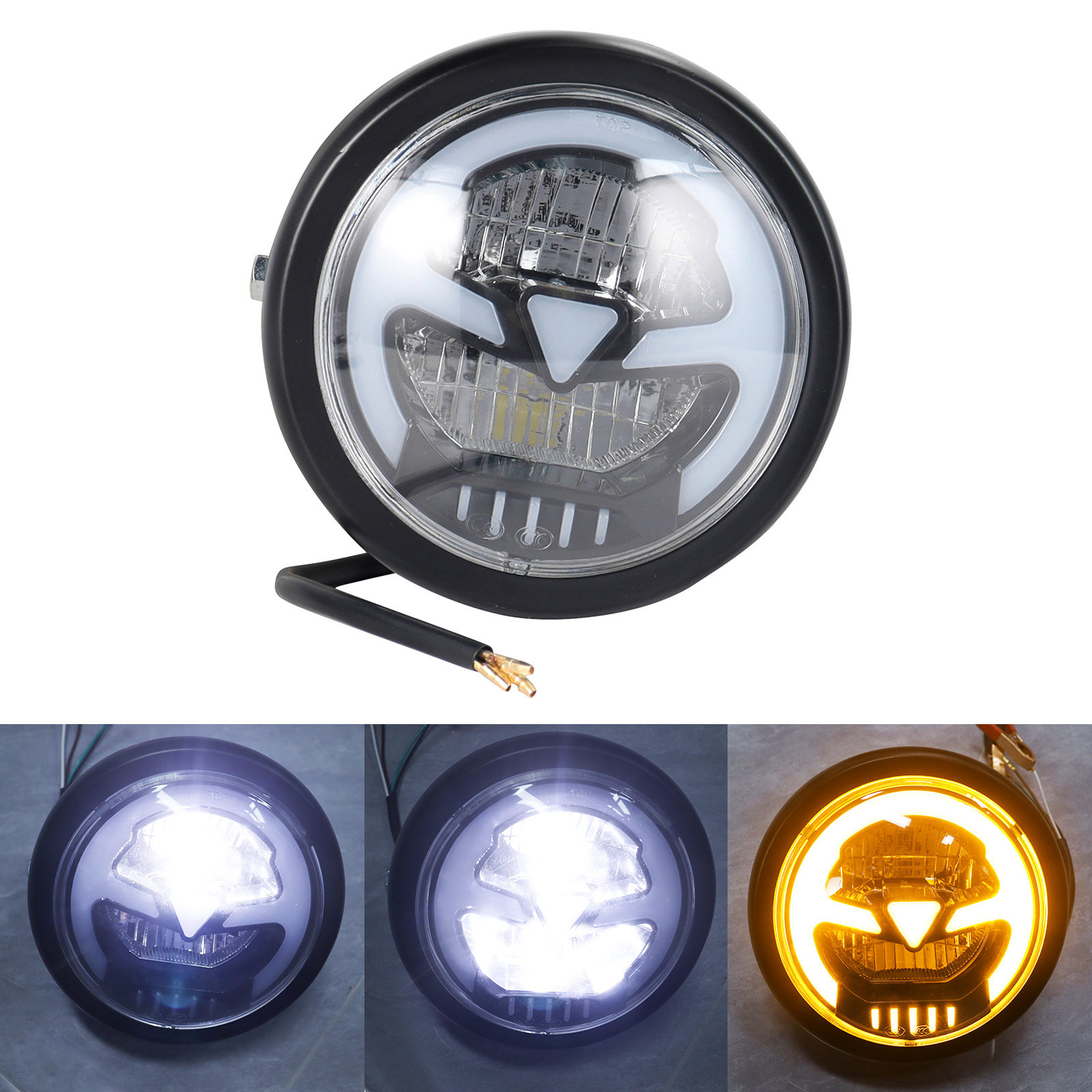 Retro motorcycle modified LED daytime aperture headlights headlights Harley motorcycle headlights retro lights