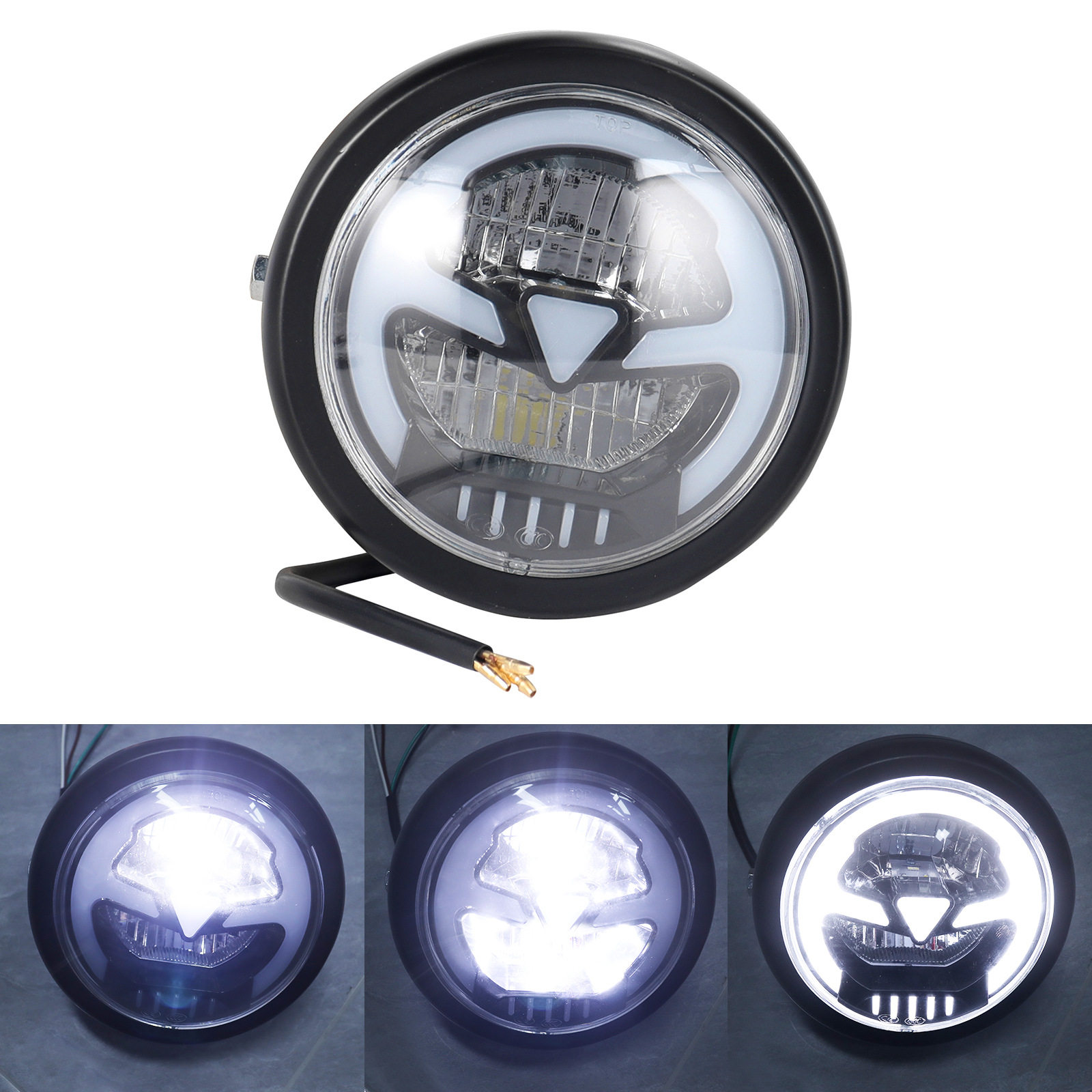 Retro motorcycle modified LED daytime aperture headlights headlights Harley motorcycle headlights retro lights