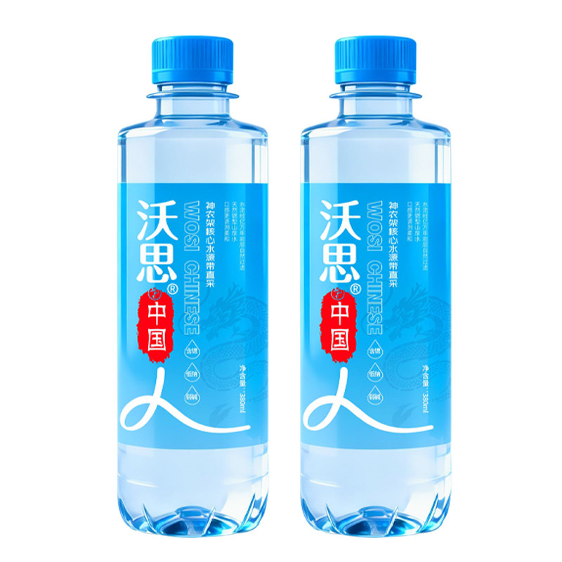 沃思天然24瓶直供水山泉水家庭饮用水低钠380ml/24瓶