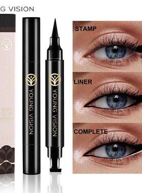 Black Double Ended Eyeliner Pen 黑色双头眼线液笔不易晕染