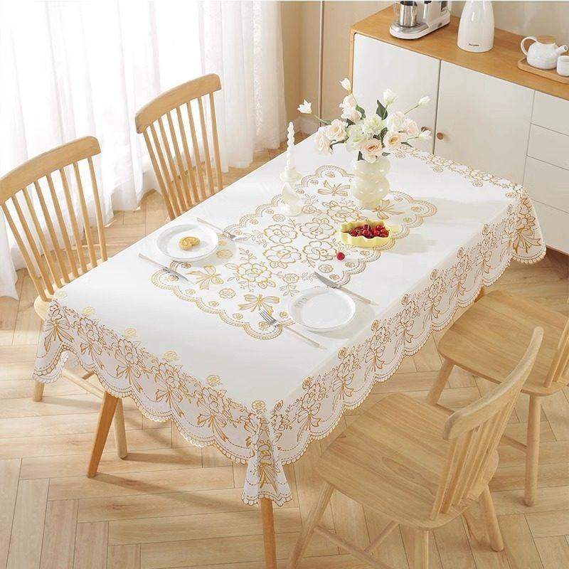 【下单立减20】桌布防水防油免洗防烫长方形餐桌布茶几垫烫金桌布,淘宝优惠券,粉丝福利购,淘宝优惠卷