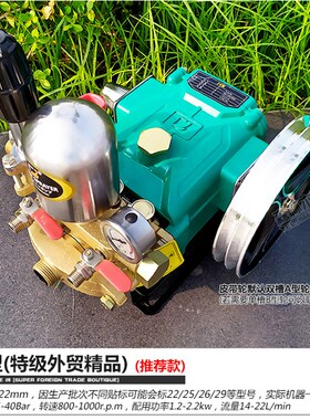 三缸高压柱塞喷雾机打药机农用杀虫机清洗机消毒喷药器园林绿化泵