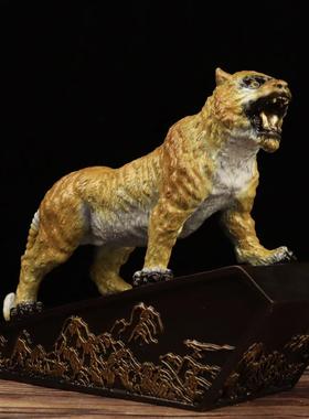 杨铜记 铜老虎 上山虎 生肖虎摆件 工艺品 虎啸山河