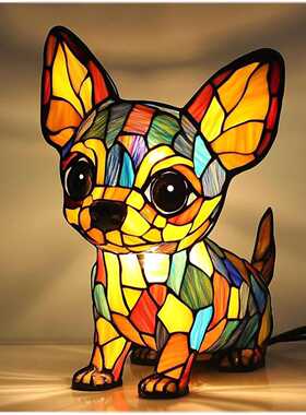 Corgi Lamp and Pug Lamp Dog Series Art Night Light狗主题台灯