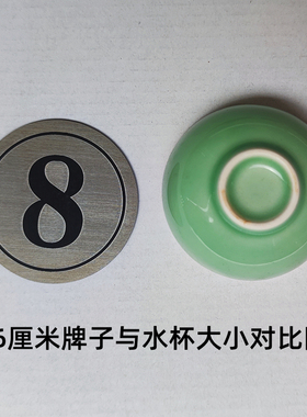 不锈钢编号牌数字号码牌存衣柜收纳柜货架桌号贴台号牌设备编号贴