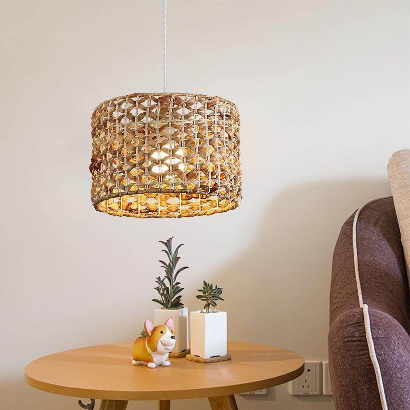 北欧ins风藤编吊灯乡村咖啡店卧室餐厅吊灯民宿个性装饰客厅吊灯,淘宝优惠券,粉丝福利购,淘宝优惠卷