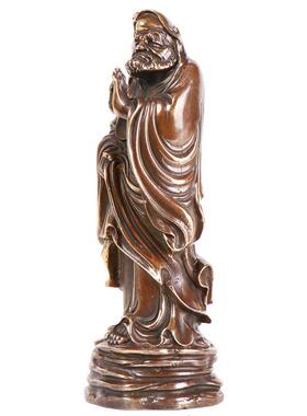 杨铜记 铜达摩摆件 创意家用 达摩 仿古做旧