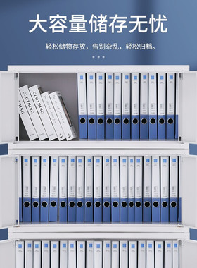 分五节带锁财务凭证柜储物档案柜资料柜子带锁铁皮通体五节文件柜