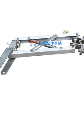 单极集电器支架 200A/500A受电器 行车H型单极双臂集电器铝尾架子