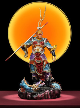 【贴真金佛像】国风孙悟空神像