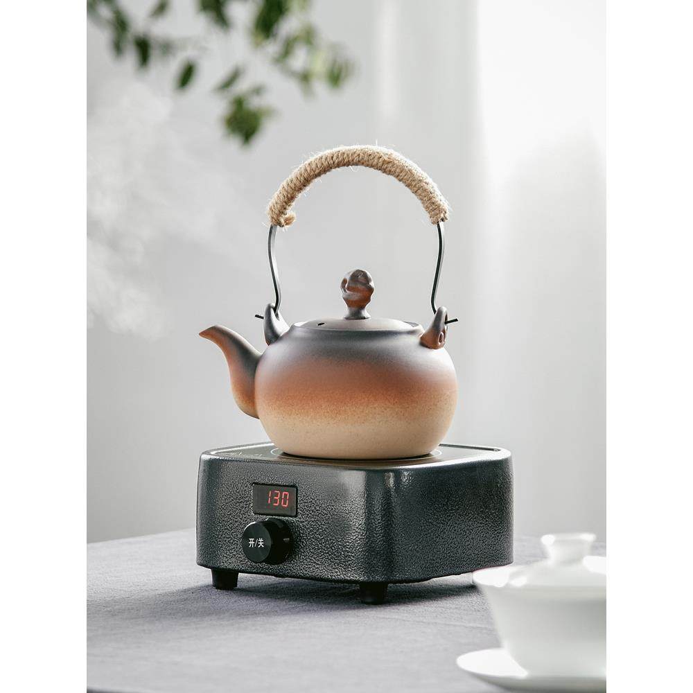 ◇家用茶具泡茶功夫烧水壶陶壶粗陶陶瓷提梁大茶壶煮茶器电陶炉,淘宝优惠券,粉丝福利购,淘宝优惠卷
