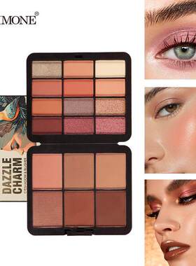 18 Colors Eyeshadow Blush Palette 大地珠光哑光多用彩妆盘