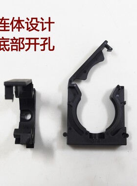 塑料波纹管固定支架PA66尼龙固定座管夹卡箍可拼接软管连体支架
