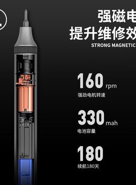 绿林电动螺丝刀小型家用充电式维修迷你电动起子精密电批工具套装