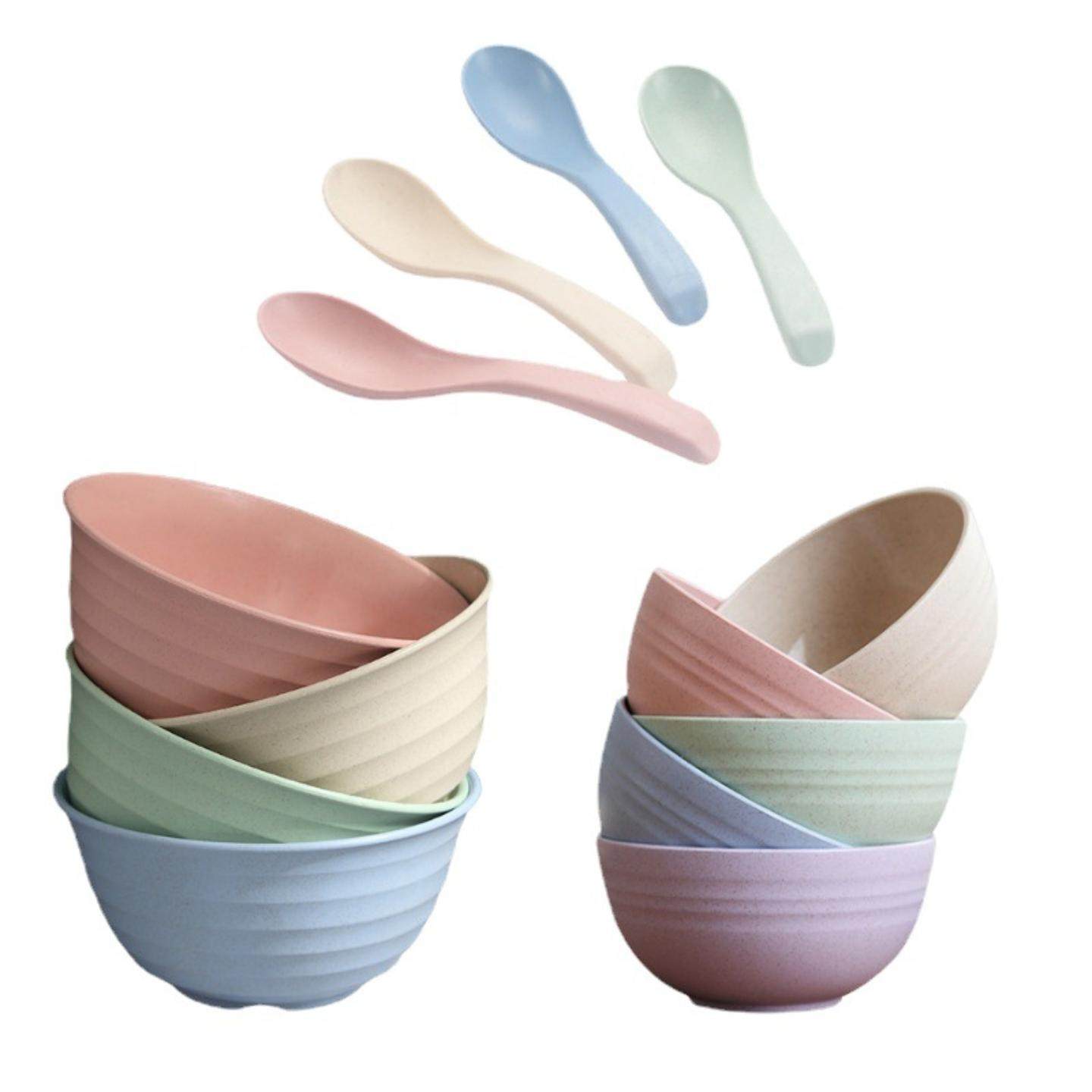 碗小麦秸秆泡面碗家用汤碗塑料碗饭碗学生创意面碗套装商用,淘宝优惠券,粉丝福利购,淘宝优惠卷