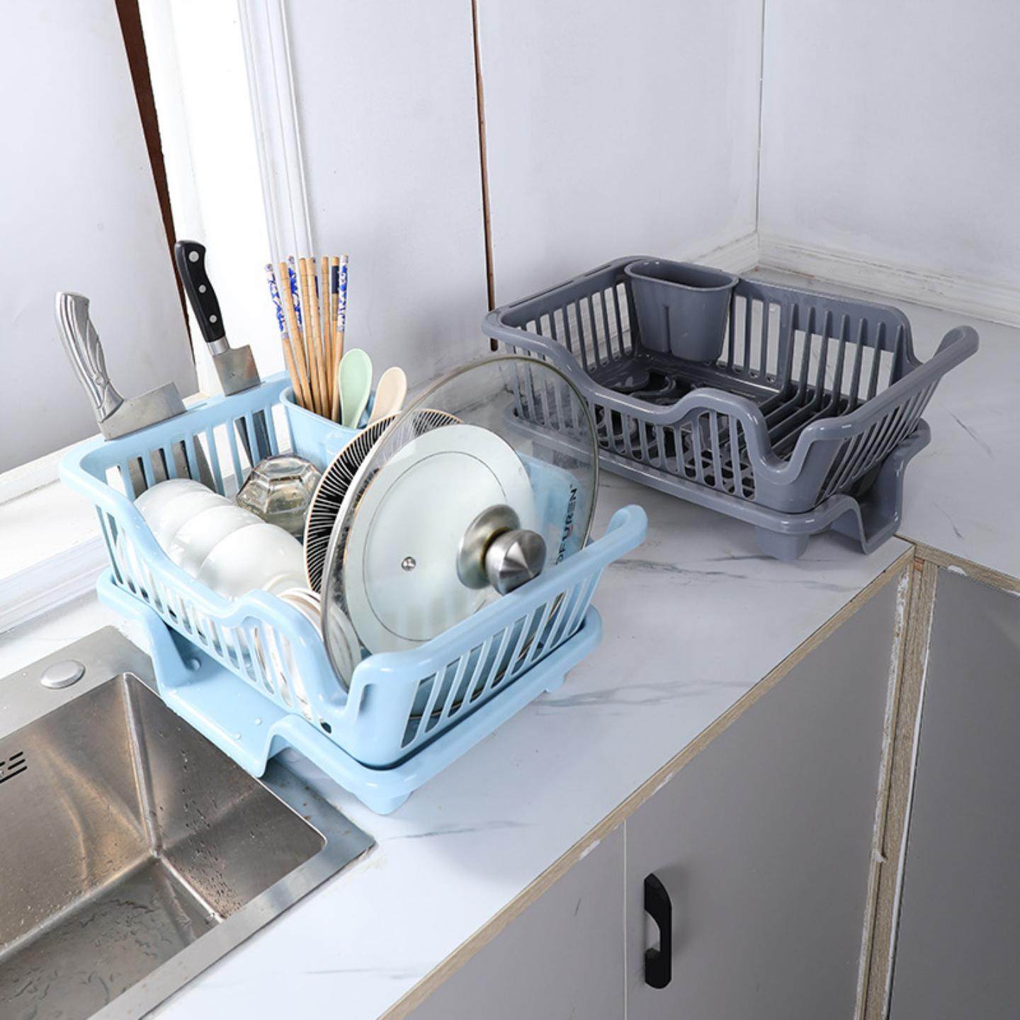 家用厨房多功能碗碟筷子分区导流沥水篮精致版过滤水置物收纳架篮,淘宝优惠券,粉丝福利购,淘宝优惠卷