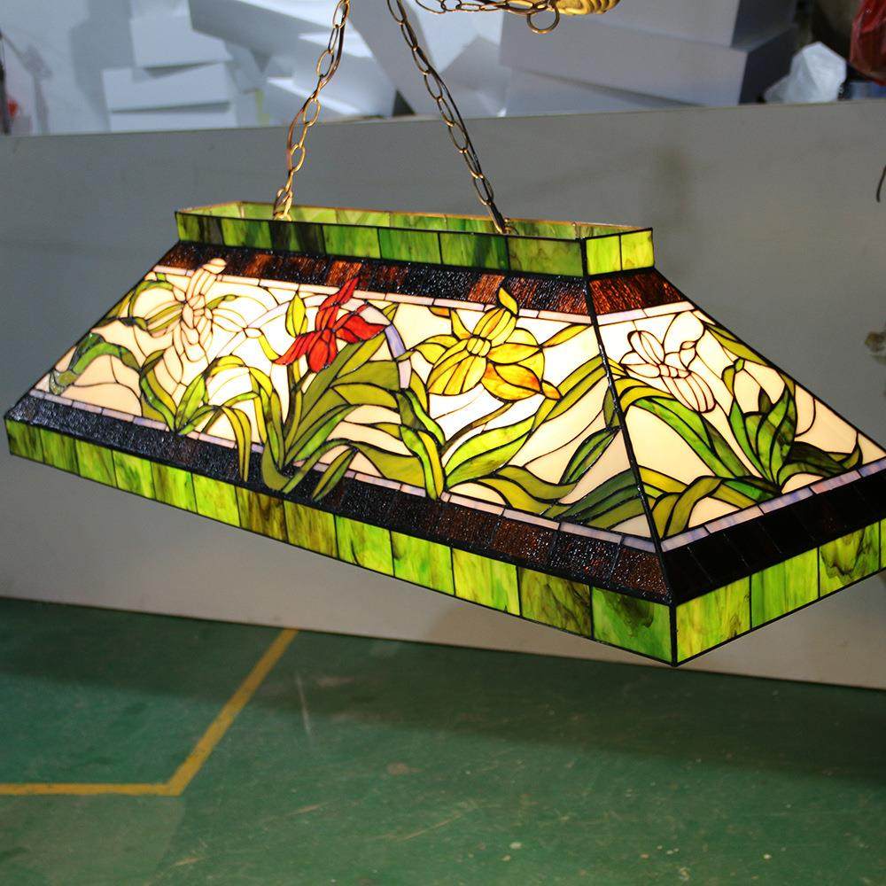 汇璟蒂凡尼 复古灯饰酒店 台球灯咖啡厅创意手工玻璃花朵摇篮吊灯,淘宝优惠券,粉丝福利购,淘宝优惠卷