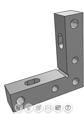 焊接夹具用垫片调整用基准块L型CMAJL16  CMAJL20焊接用直角固定