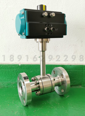 气动低温球阀DN25高压法兰超低温-196度液氮液氢LNG开关阀DQ641F