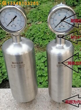 内丝空气脉冲阻尼器 不锈钢304/316L脉动 计量泵液体缓冲器环保