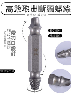 断头螺丝取出器修滑丝反牙破损难退螺钉拆除工具起子双头断丝取丝