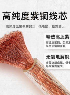 国际透明接地线软铜线高压地线6 10 16平方铜芯散装电线散剪零卖