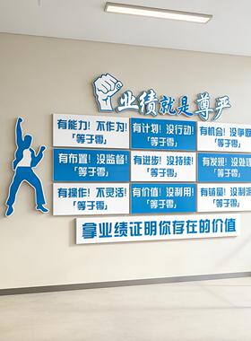 业绩就是尊墙贴公司销售部文化墙企会议室销售办CKN公墙室面业装
